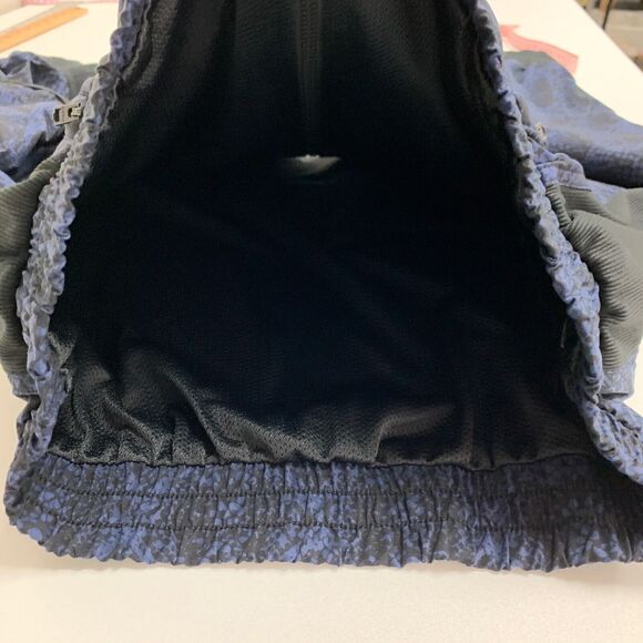 Athleta Brooklyn Track Bomber Jacket Women S Small Midnight Python Zipped Pocket - Picture 10 of 15